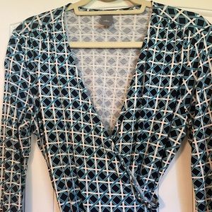 Ann Taylor faux wrap top